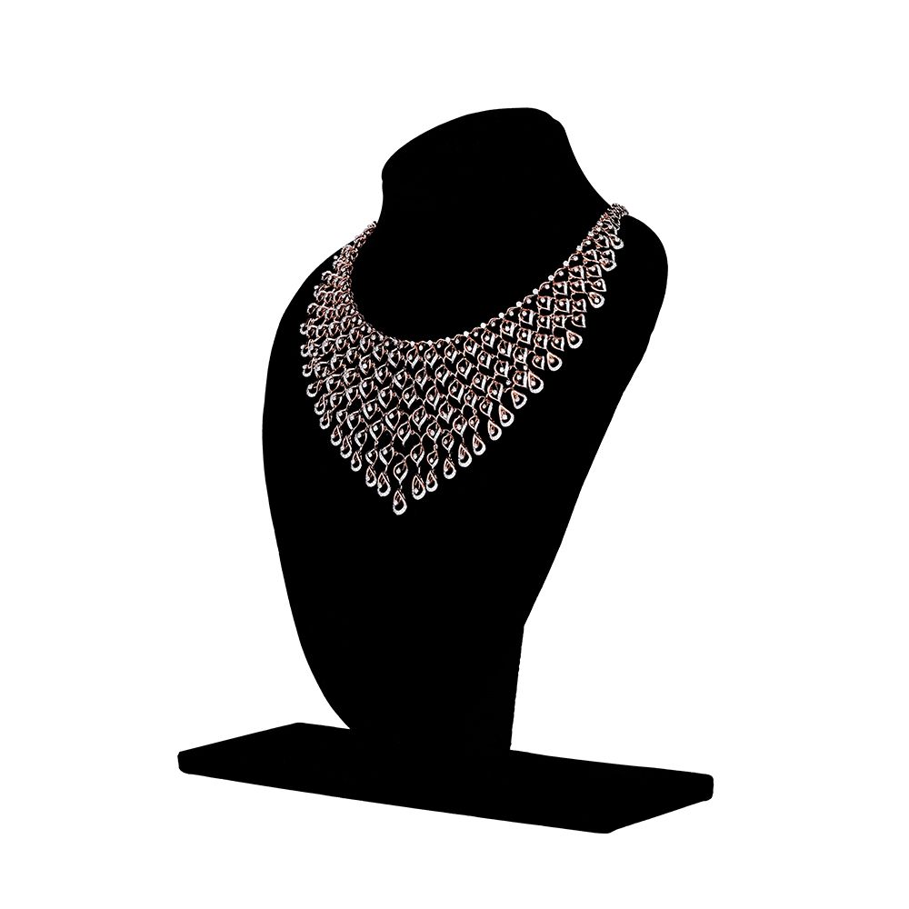 Alluring Rose Gold and Diamond Necklace-Necklaces-CSN23A01-D400X2B