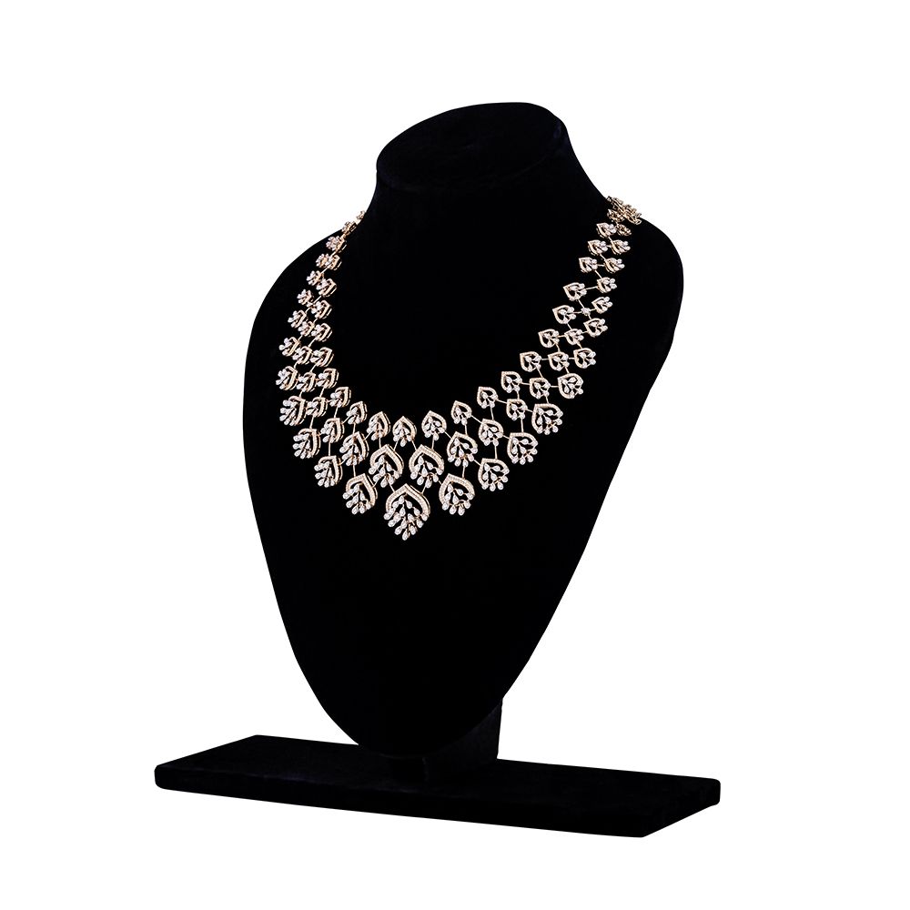 Illustrious Rose Gold and Diamond Necklace-Necklaces-CSN23A04-D300X2B