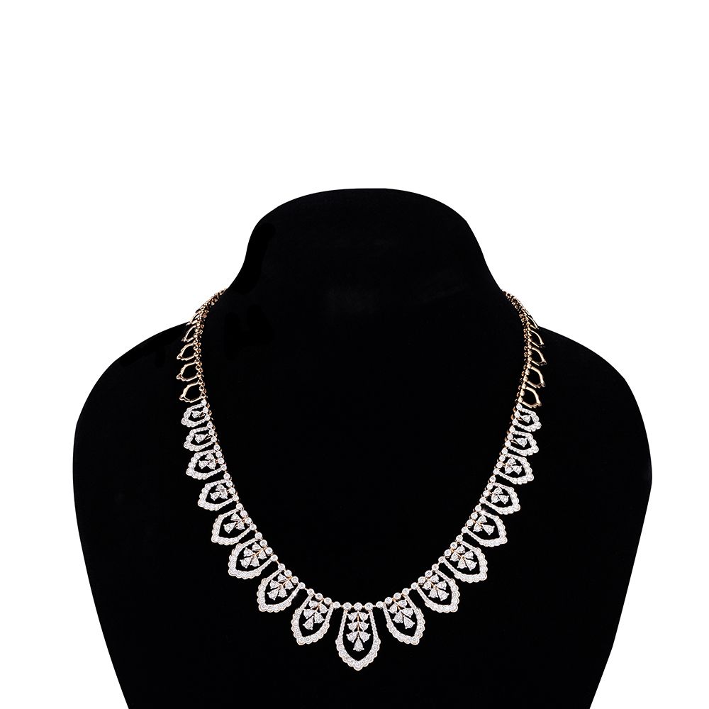 Classic Elegance Diamond and Emerald Necklace Set-Necklace Sets-CNS23A22-D300X0B