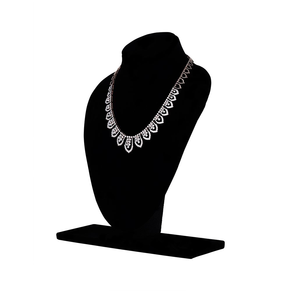 Classic Elegance Diamond and Emerald Necklace-Necklaces-CSN23A22-D300X2B