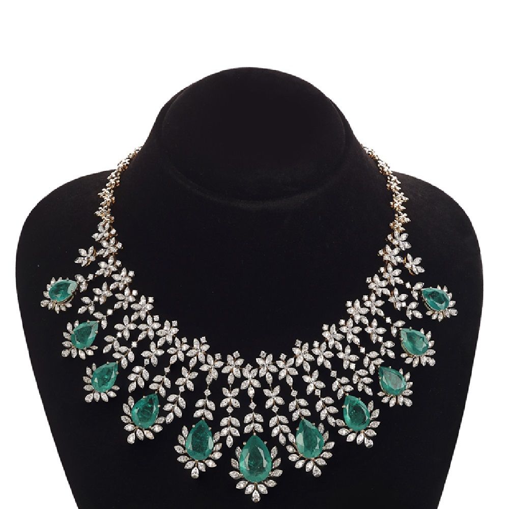 Brilliant Rose Gold and Diamond Necklace-Necklaces-CSN23A30-D326X2B