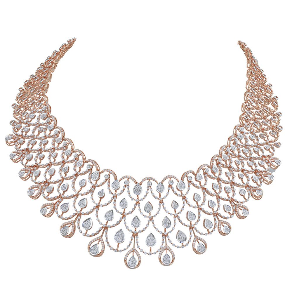 Majestic Brilliance Diamond Necklace Set-All Jewellery-CNS24A01-D300X0B