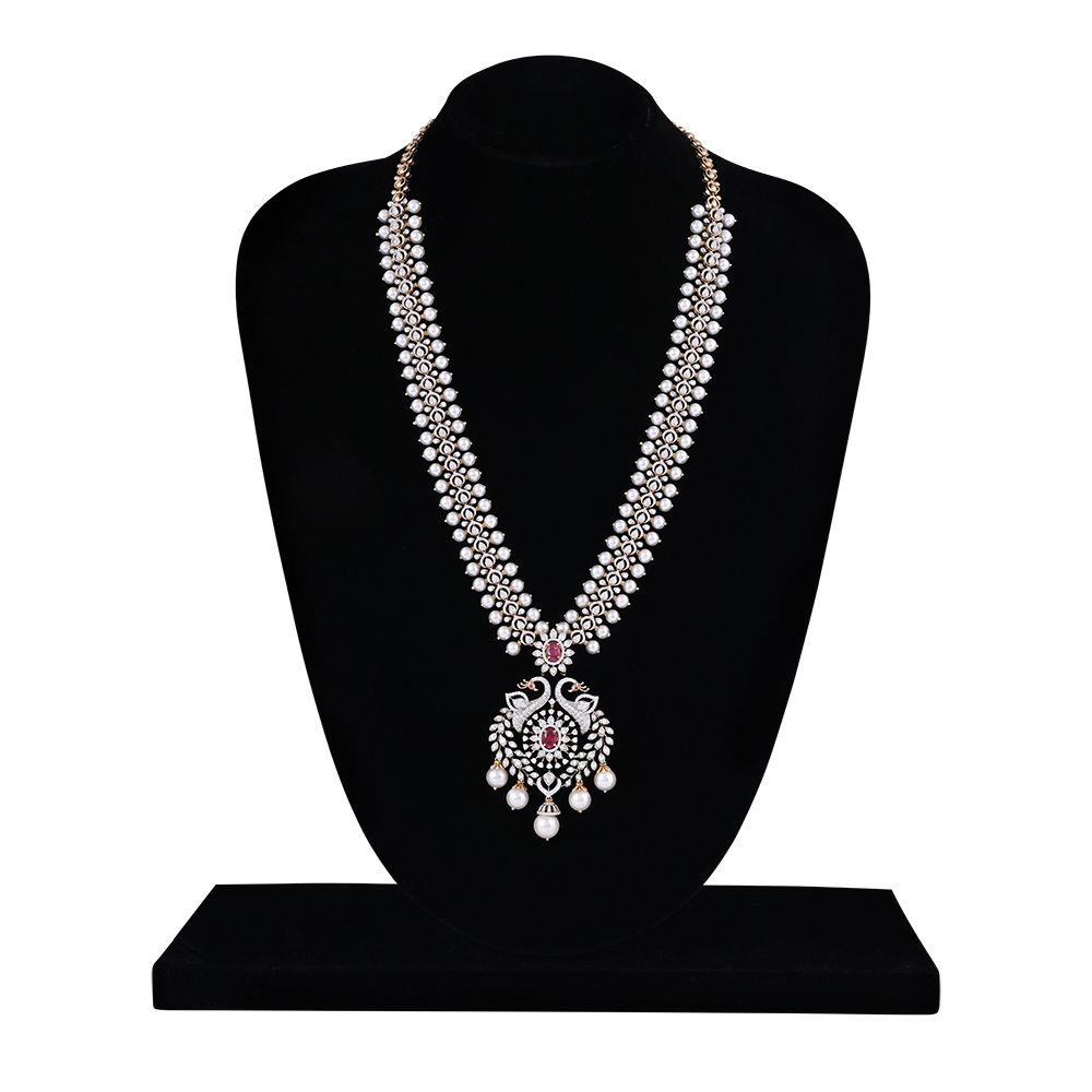Sophisticated Peacock Diamond Yellow Necklace-Necklaces-CSN24A02-D309R2B