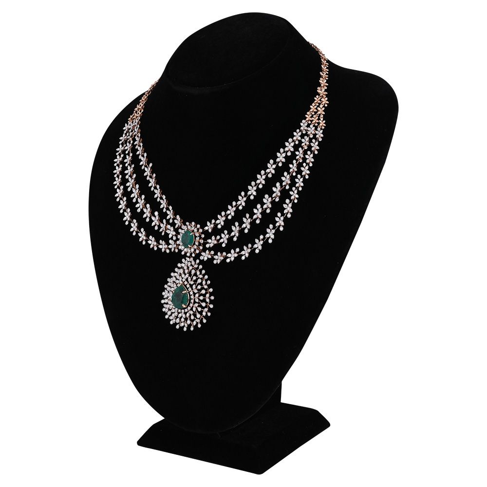 Charm and Grace Diamond Necklace-Necklaces-CSN25A15-D435X2B
