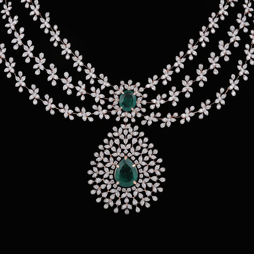 Charm and Grace Diamond Necklace-Necklaces-CSN25A15-D435X2B