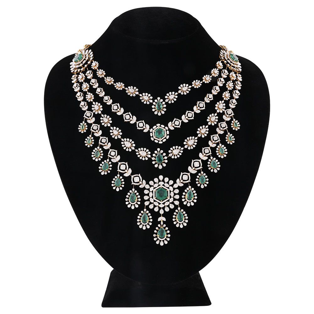 Royal Diamond Long Necklace-Necklaces-CSN25A53-DE45R2B