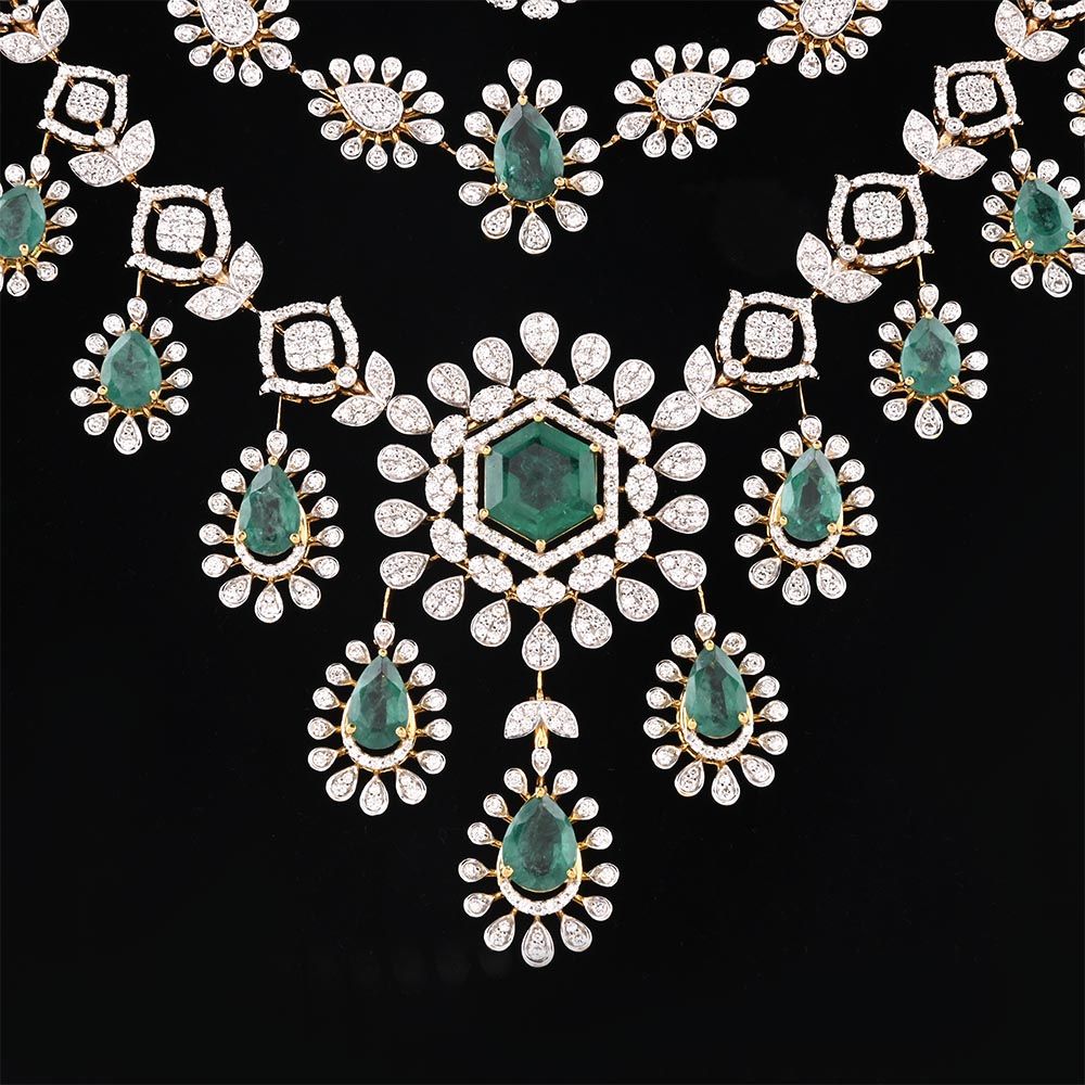 Royal Diamond Long Necklace-Necklaces-CSN25A53-DE45R2B