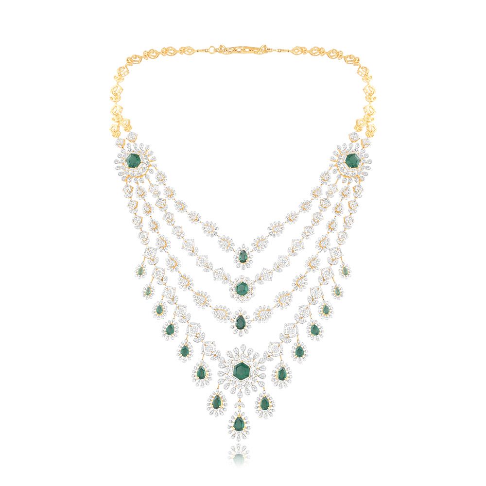 Royal Diamond Long Necklace-Necklaces-CSN25A53-DE45R2B