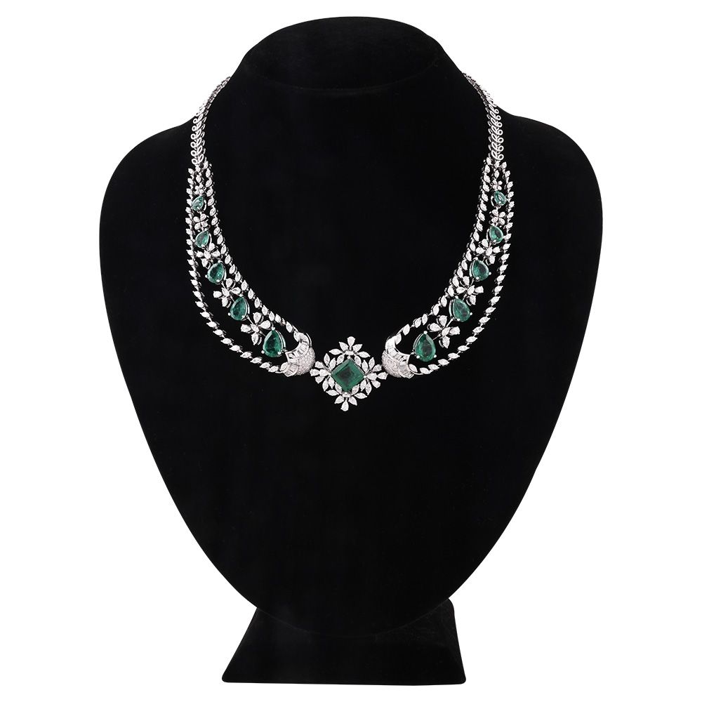 Graceful Diamond Bridal Necklace-Shop By Gender-CSN25A73-D342W2C