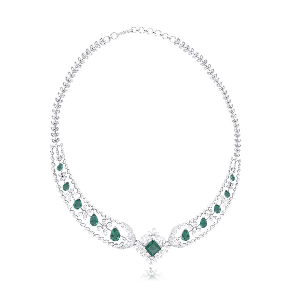 Graceful Diamond Bridal Necklace-Shop By Gender-CSN25A73-D342W2C