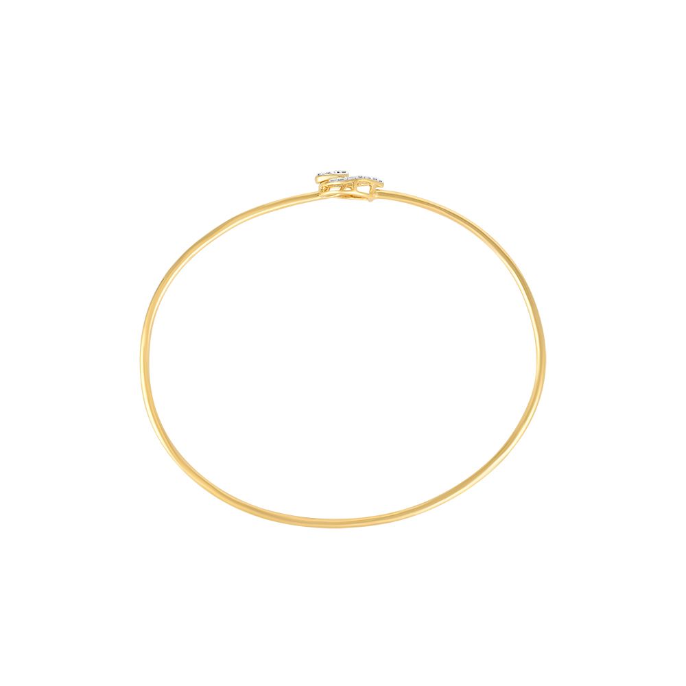 Golden Leaf Diamond Bracelet-All Jewellery-EBF24O11