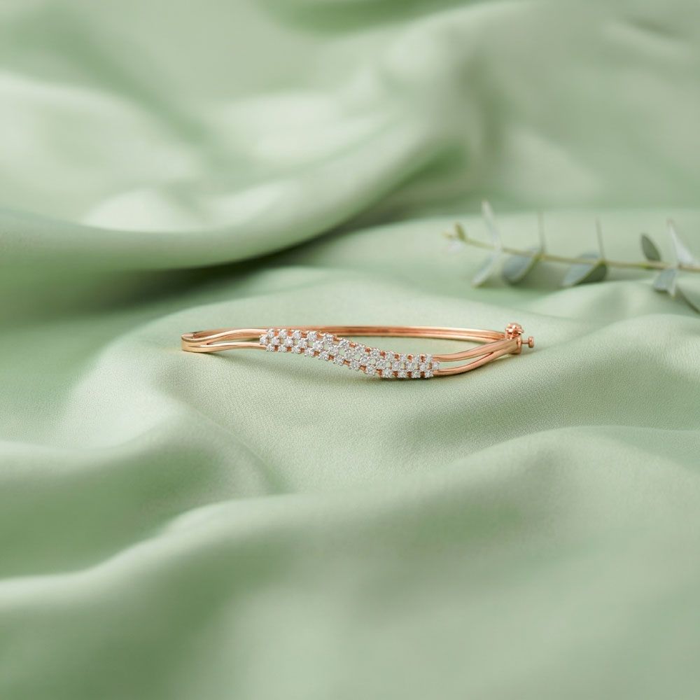 Rose Gold Romance Diamond Bracelet-Bracelets-EBF24O16