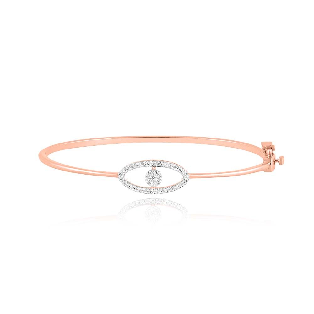Attractive 18KT Rose Gold Women Bracelet-Bracelets-EBF24O17