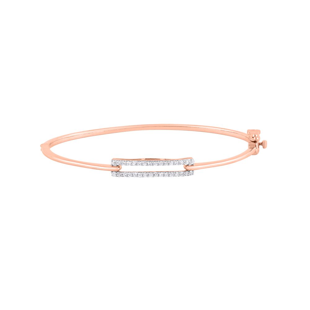 Stunning 18KT Rose Gold Women Bracelet-Bracelets-EBF24O18