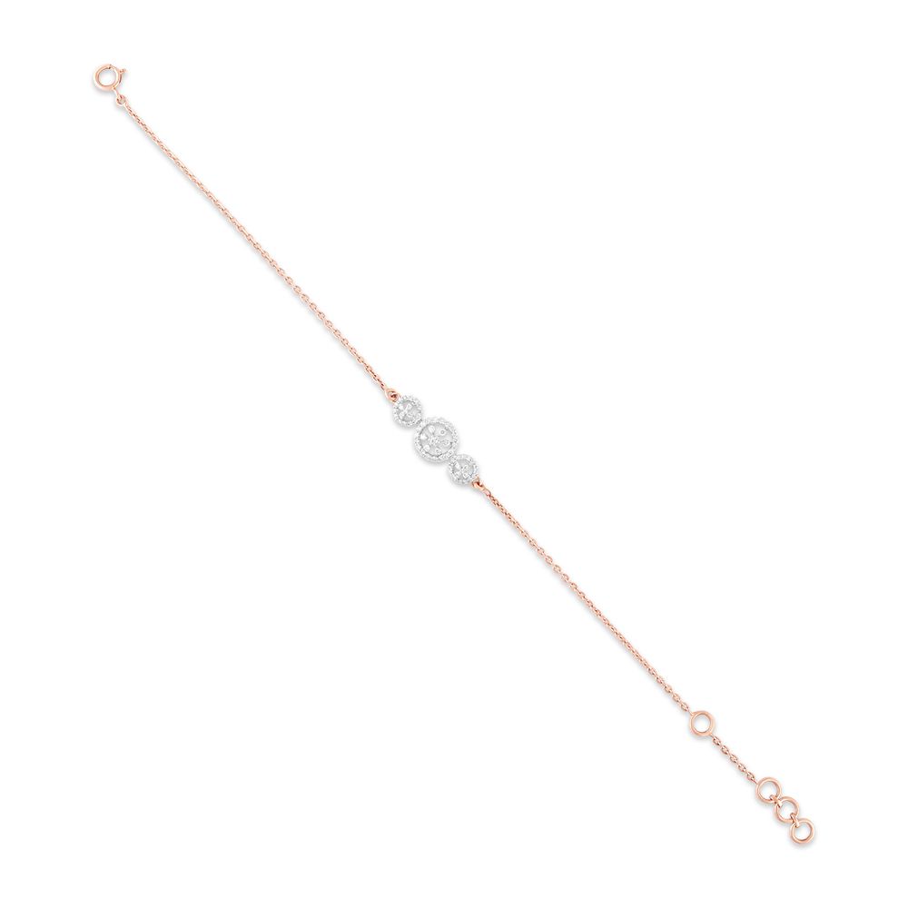 Beautiful Floral Chain Bracelet-Bracelets-EBR24S02
