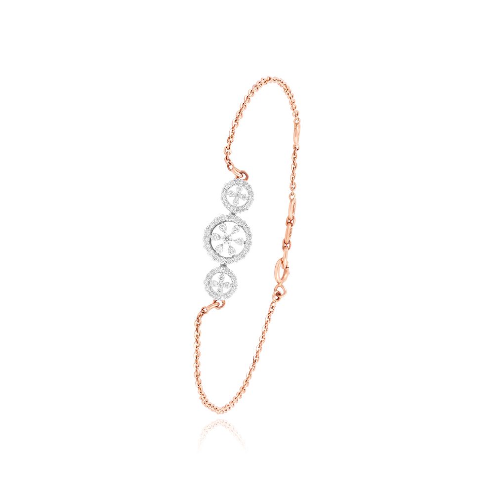 Beautiful Floral Chain Bracelet-Bracelets-EBR24S02