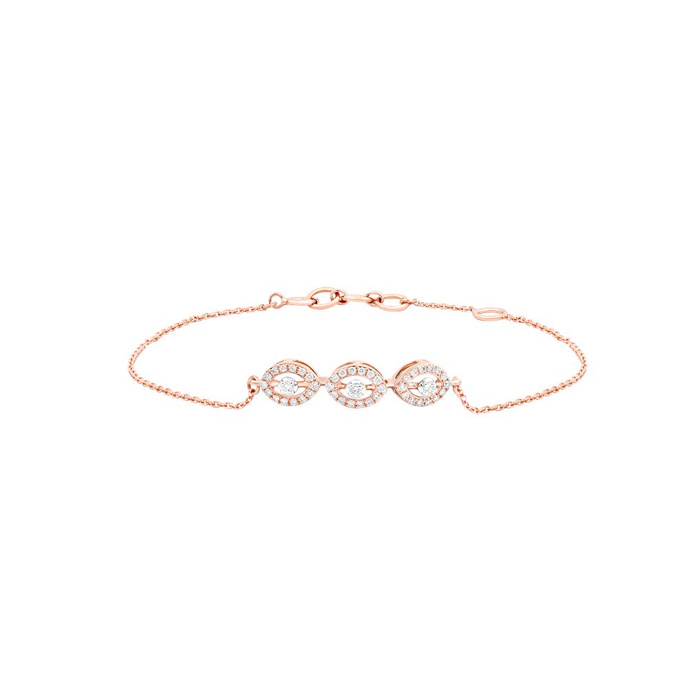 Evil Eye Diamond Chain Bracelet-Bracelets-EBR24S19