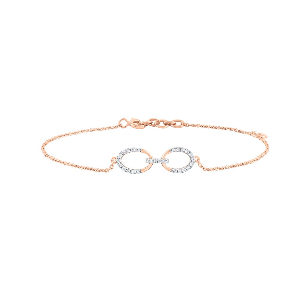 Lovely 18KT Rose Gold Women Bracelet-Bracelets-EBR24S21