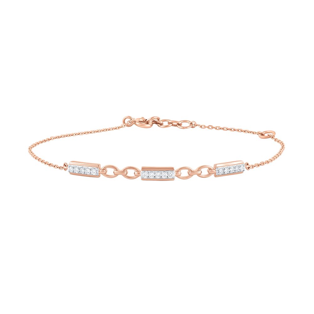 Elegant 18KT Rose Gold Women Bracelet-Bracelets-EBR24S22