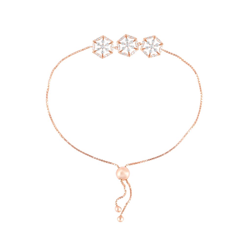 Radiant 18KT Rose Gold Women Bracelet-Bracelets-EBR24S30