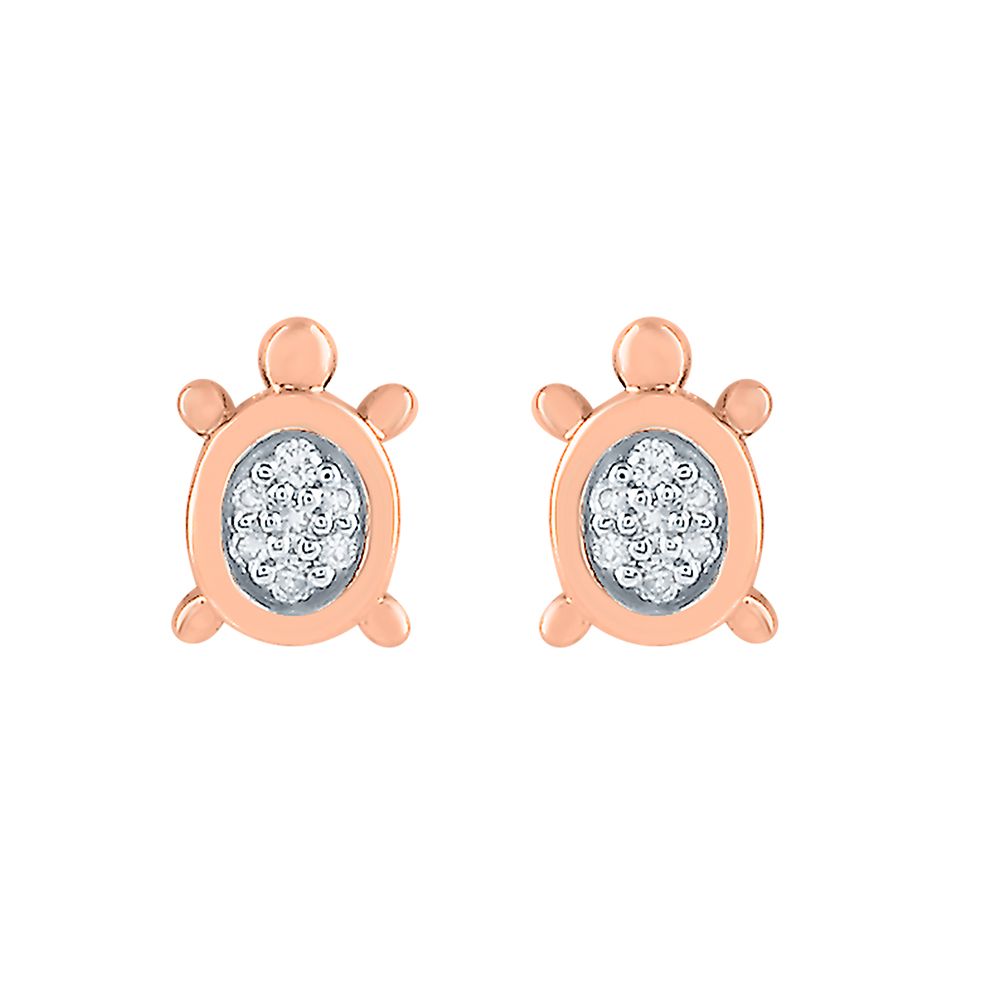 Stardust Rose Gold Studs Earrings-Earrings-EER24I20-D900X2C