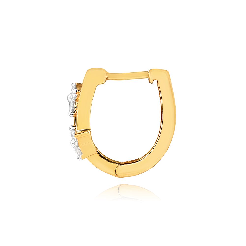 Understated Diamond Curve Earrings-Earrings-EER25I03-D400R0C