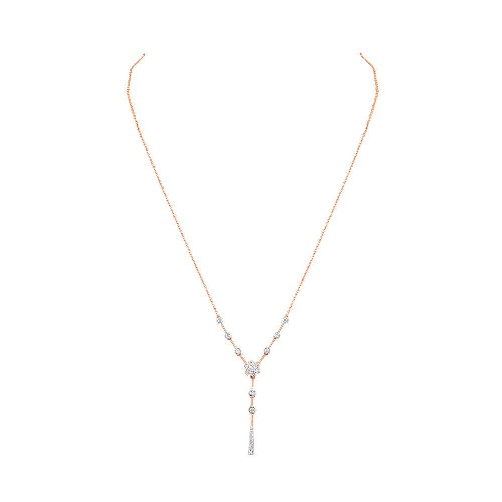 Sleek Diamond Lariat Necklace-Necklaces-ENK24C01-D400X1C
