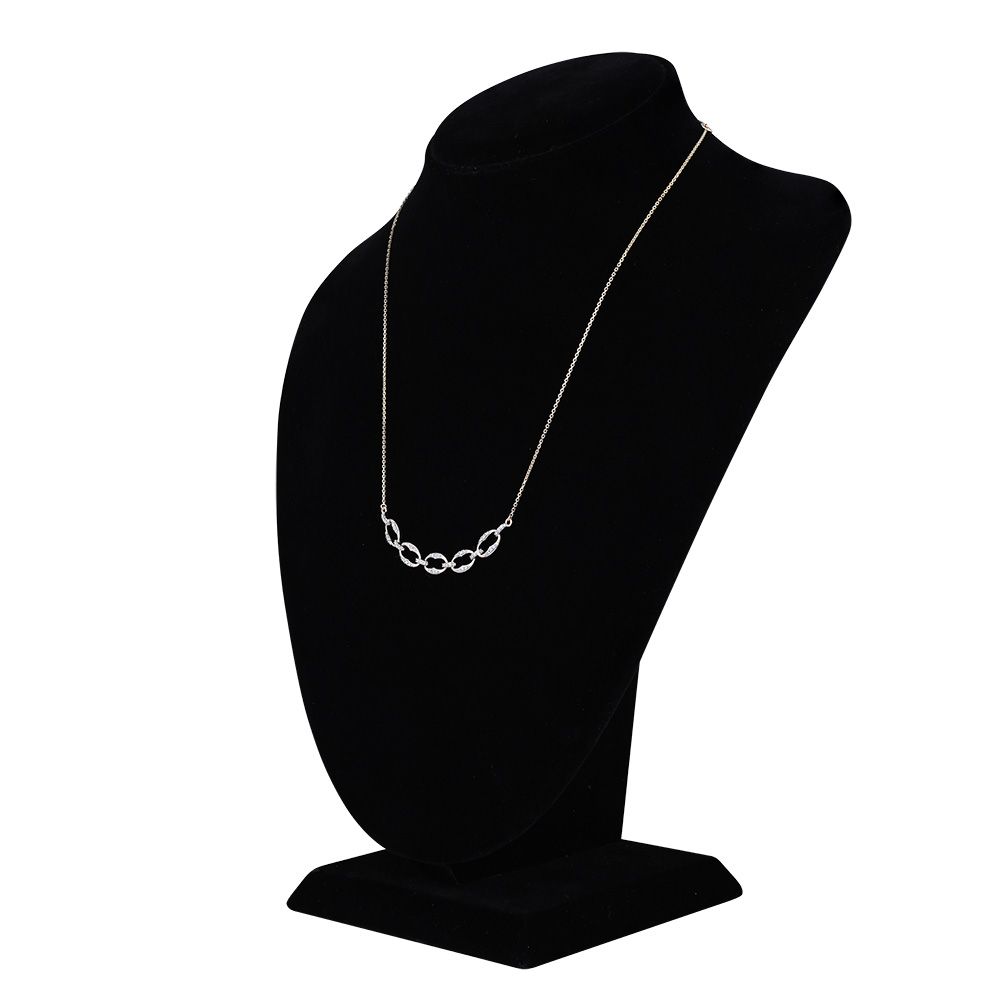 Blush Brilliance Chain Necklace in 14KT-Necklaces-ENK24C03-D400R1C