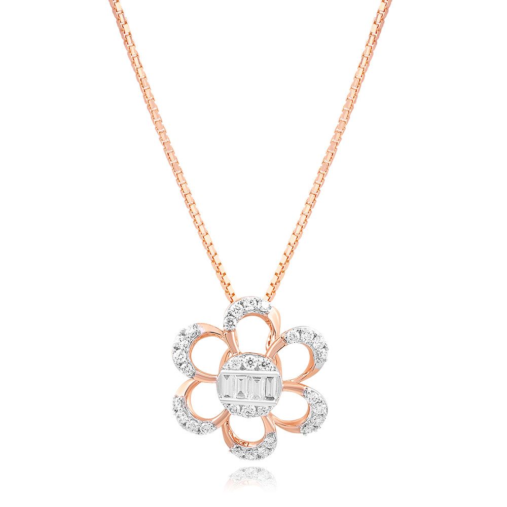 Breathtaking Rose Gold Pendant Set-All Jewellery-ESP24E28-D300X0B