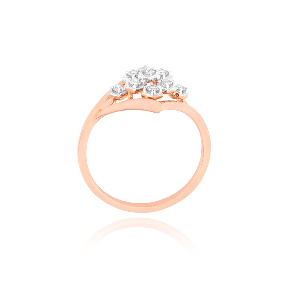 Charming Checkered Diamond Finger Ring-Rings-ERG24E29