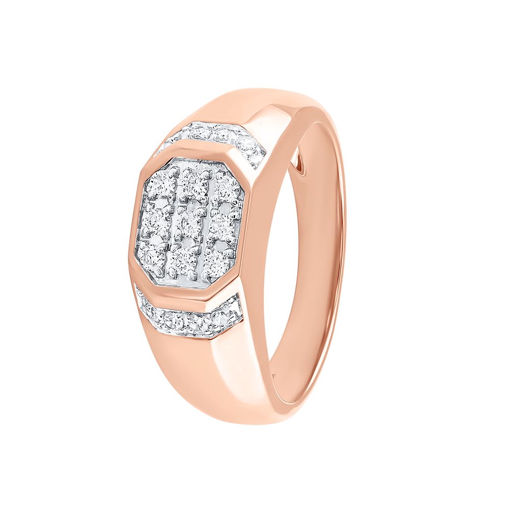 Eclipse Elegance Bold 18KT Gold Ring-Rings-ERG24K03