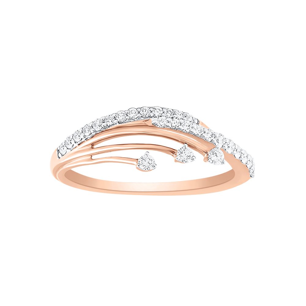 Stunning 14KT Rose Gold Women Ring-Rings-ERG24K14