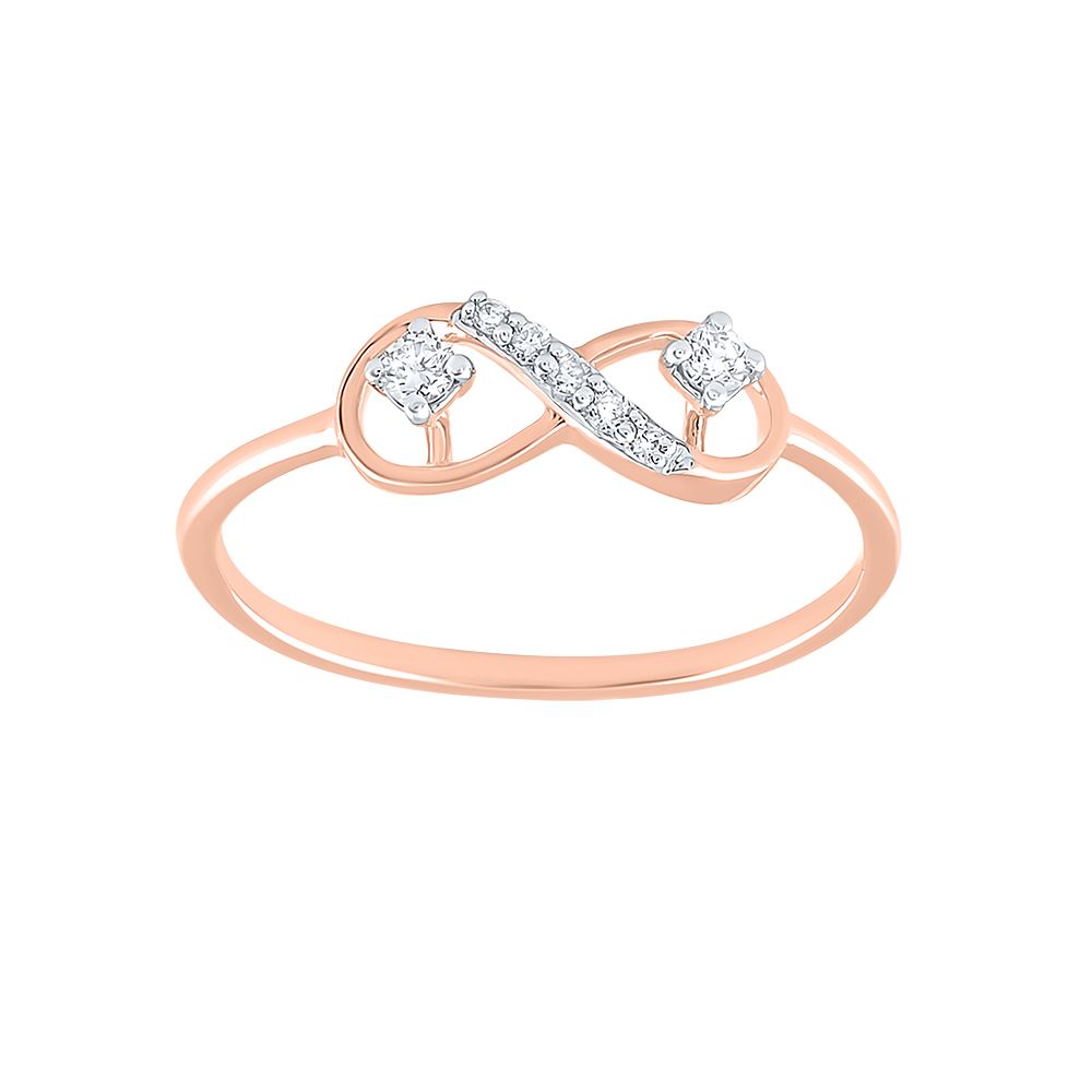 Enchanted Rose Gold Infinity Ring-Rings-ERG24K20