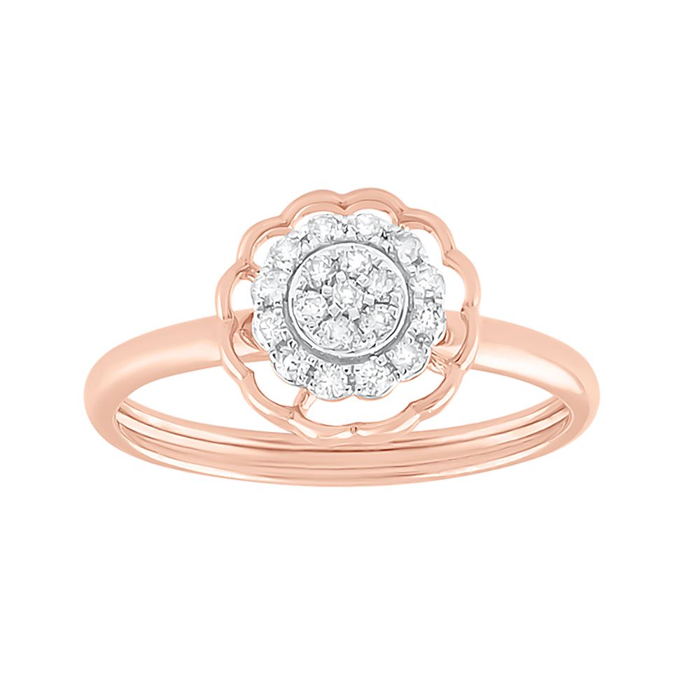 Rose Petal Whispers Womens Diamond Ring-Rings-ERG24K23