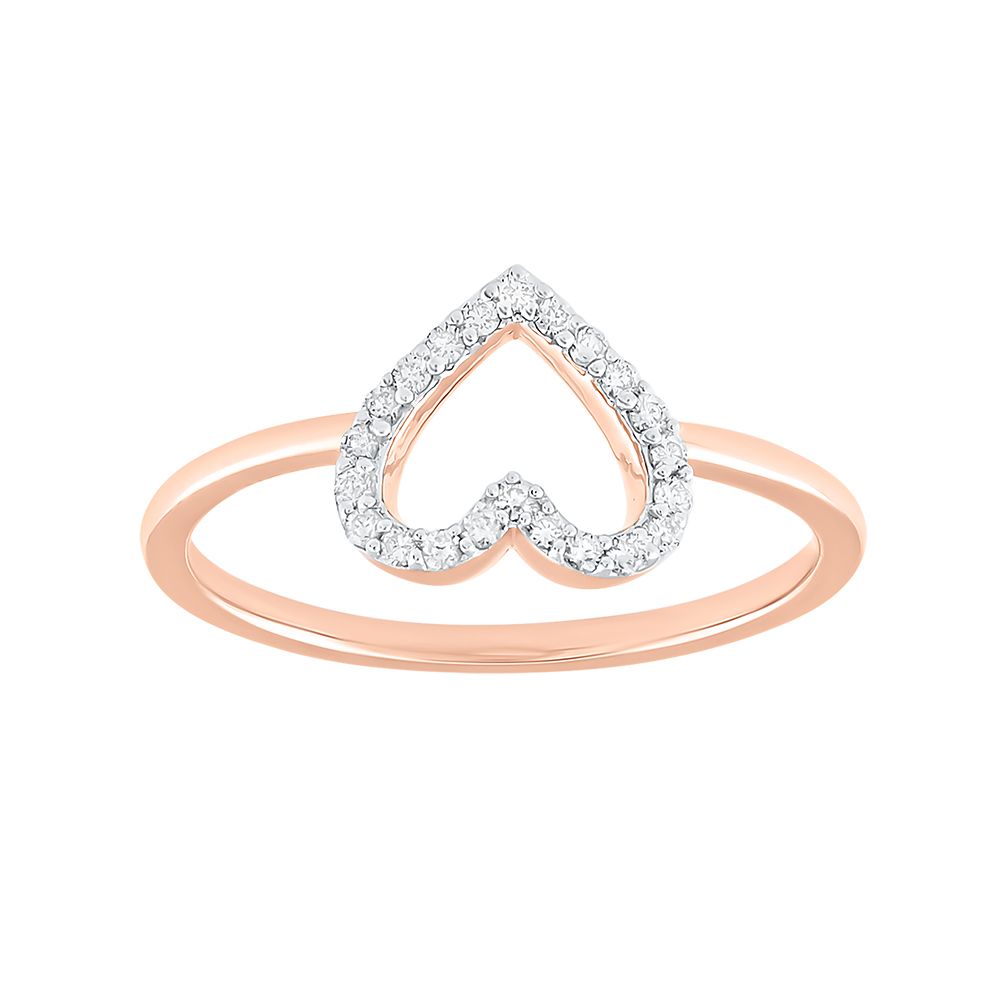 Rosewood Elegance Heart Ring-Rings-ERG24K26