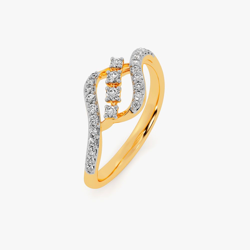 Golden Blossom 14KT Womens Ring-Rings-ERG24K34