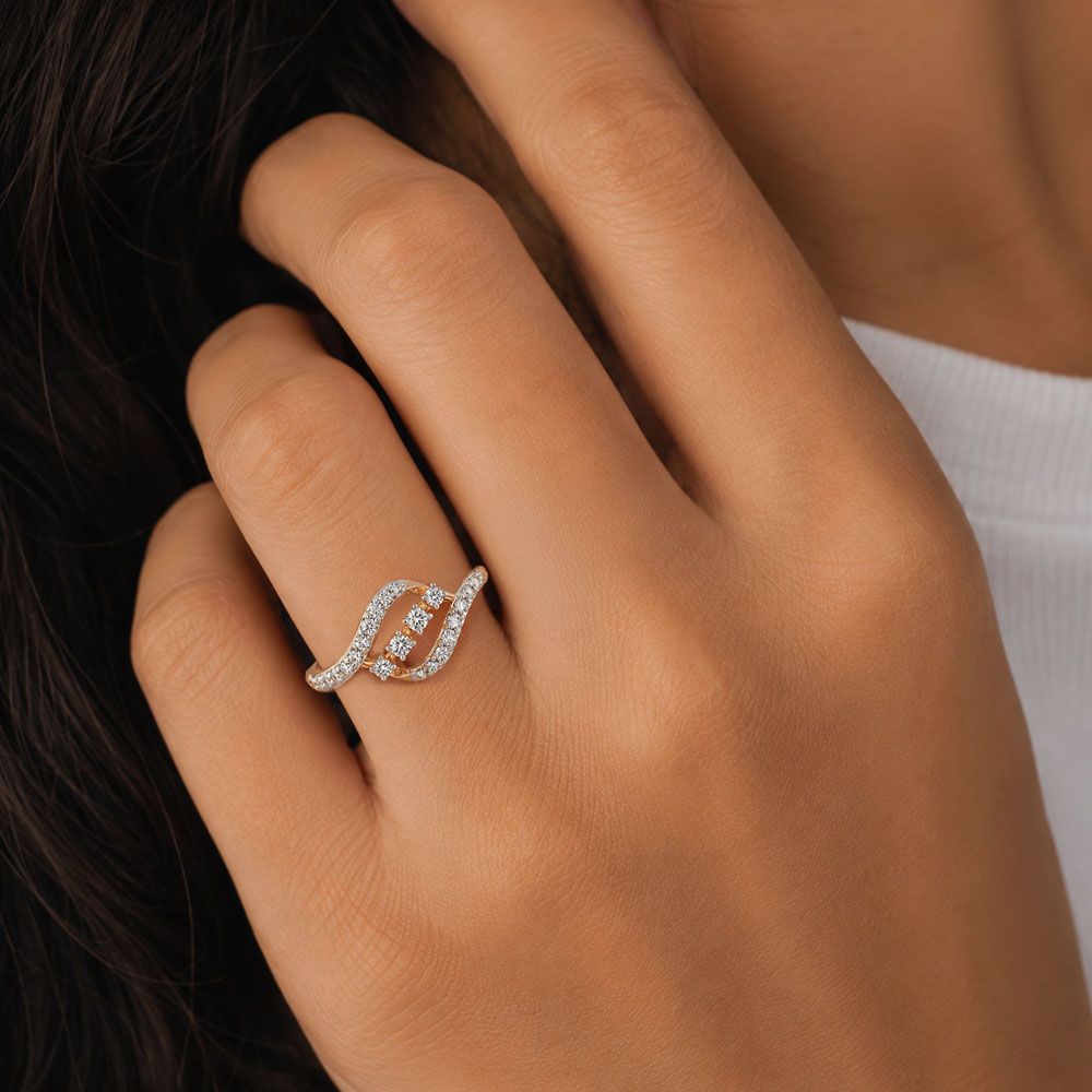 Golden Blossom 14KT Womens Ring-Rings-ERG24K34