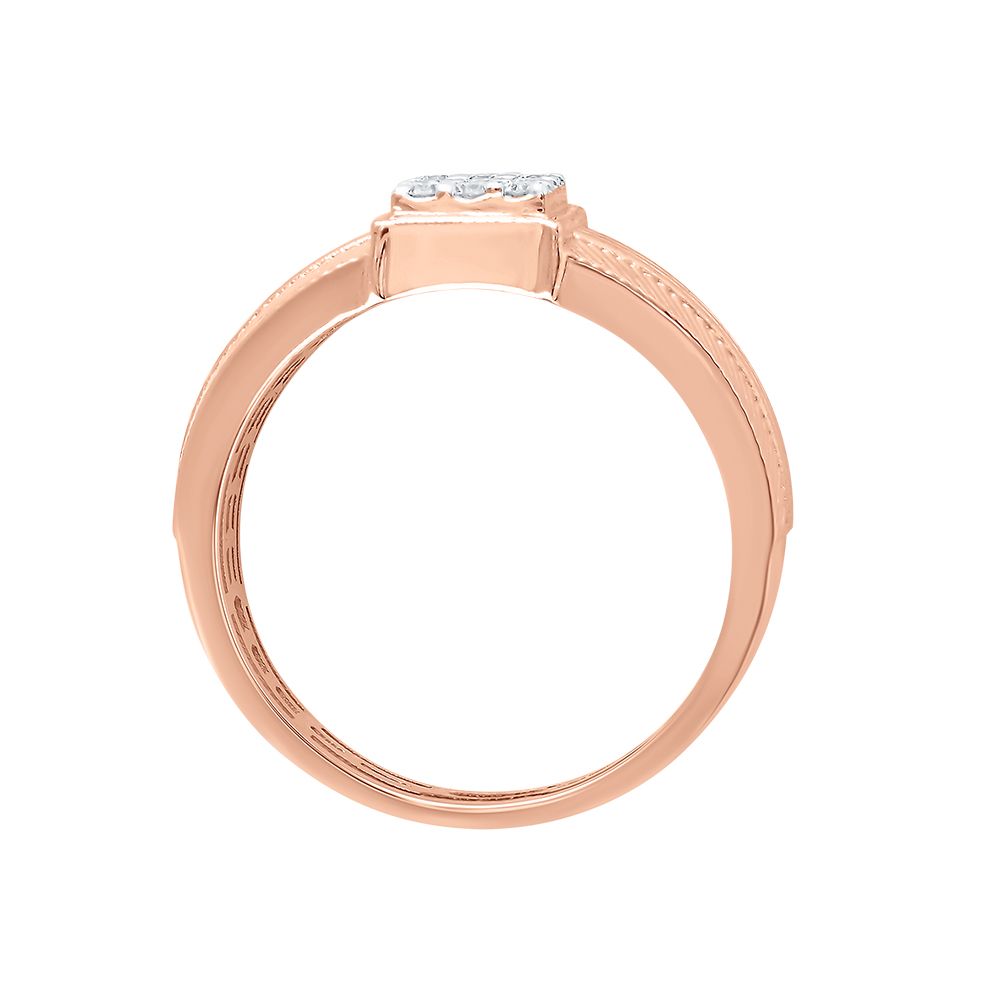 Knights Crest Studded Diamond Ring-Rings-ERG24K35