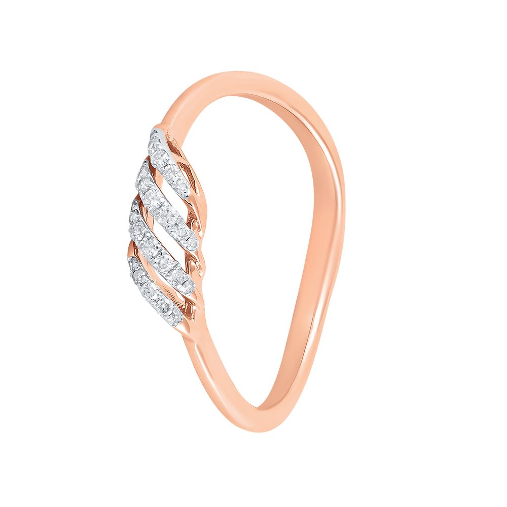 Elegant 14KT Rose Gold Women Ring-Rings-ERG24K40