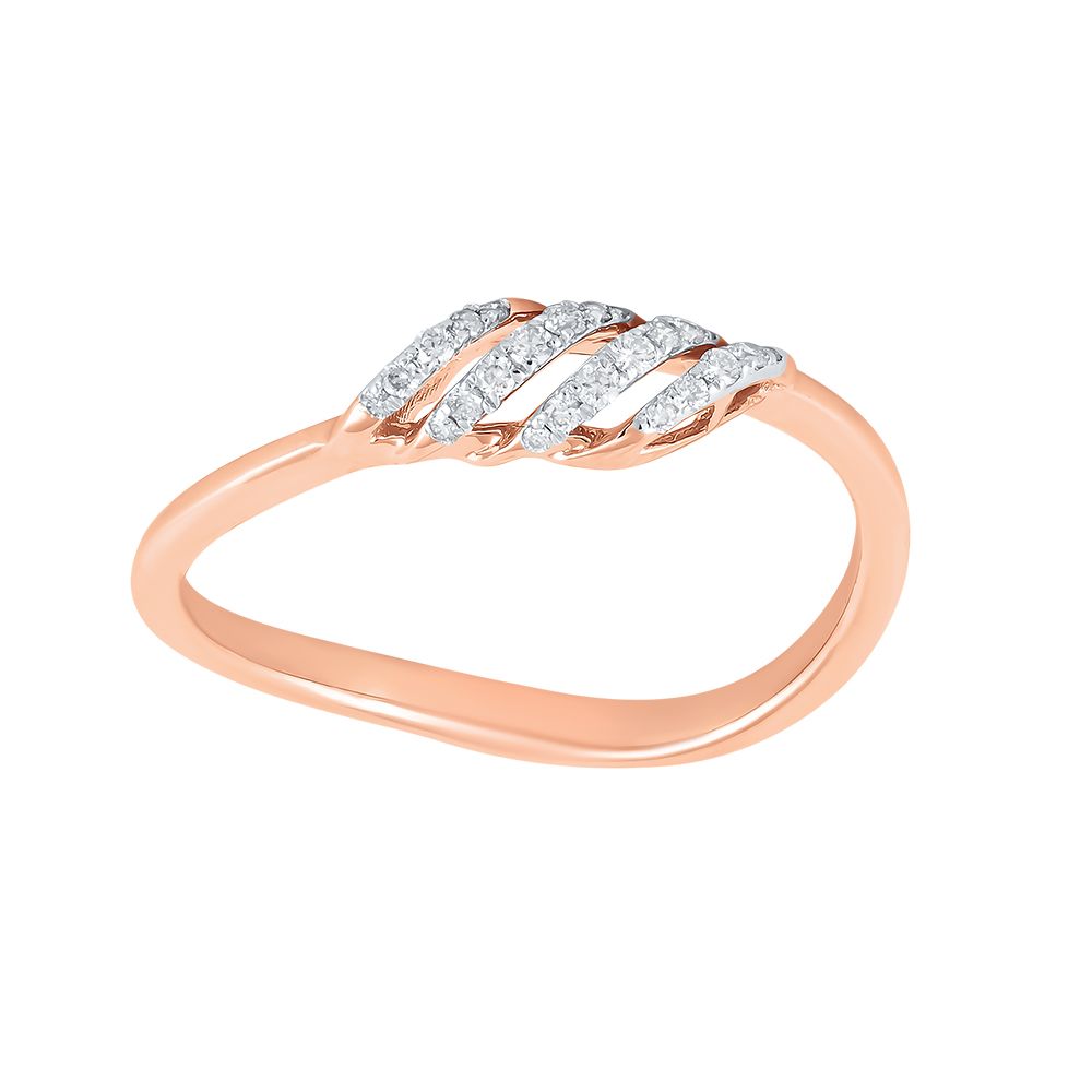 Elegant 14KT Rose Gold Women Ring-Rings-ERG24K40