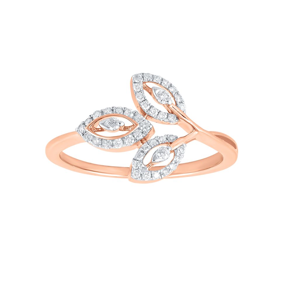 Exquisite 14KT Rose Gold Women Ring-Rings-ERG24K41