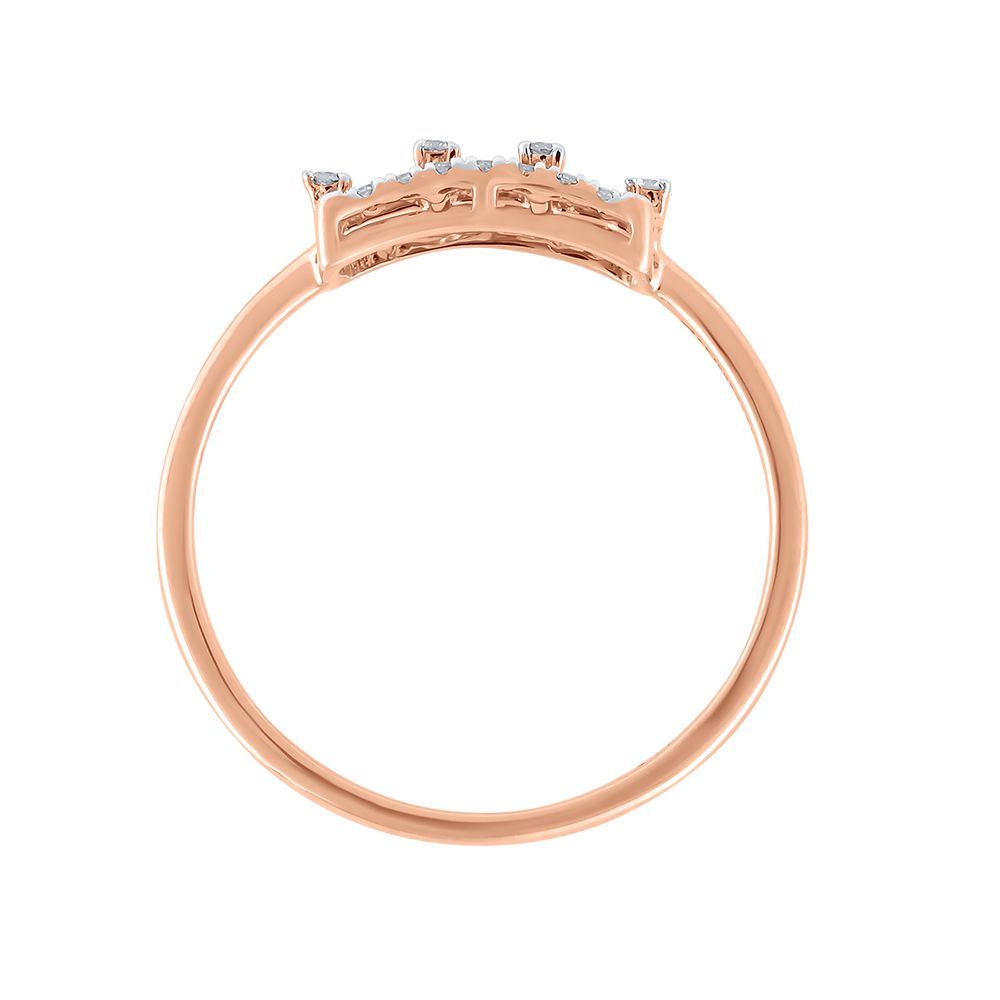 Radiant 14KT Rose Gold Women Ring-Rings-ERG24K42