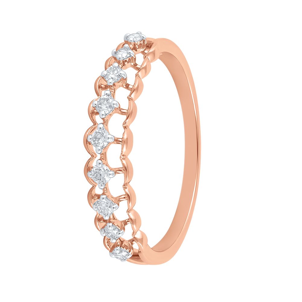 Captivating 14KT Rose Gold Women Ring-Rings-ERG24K43