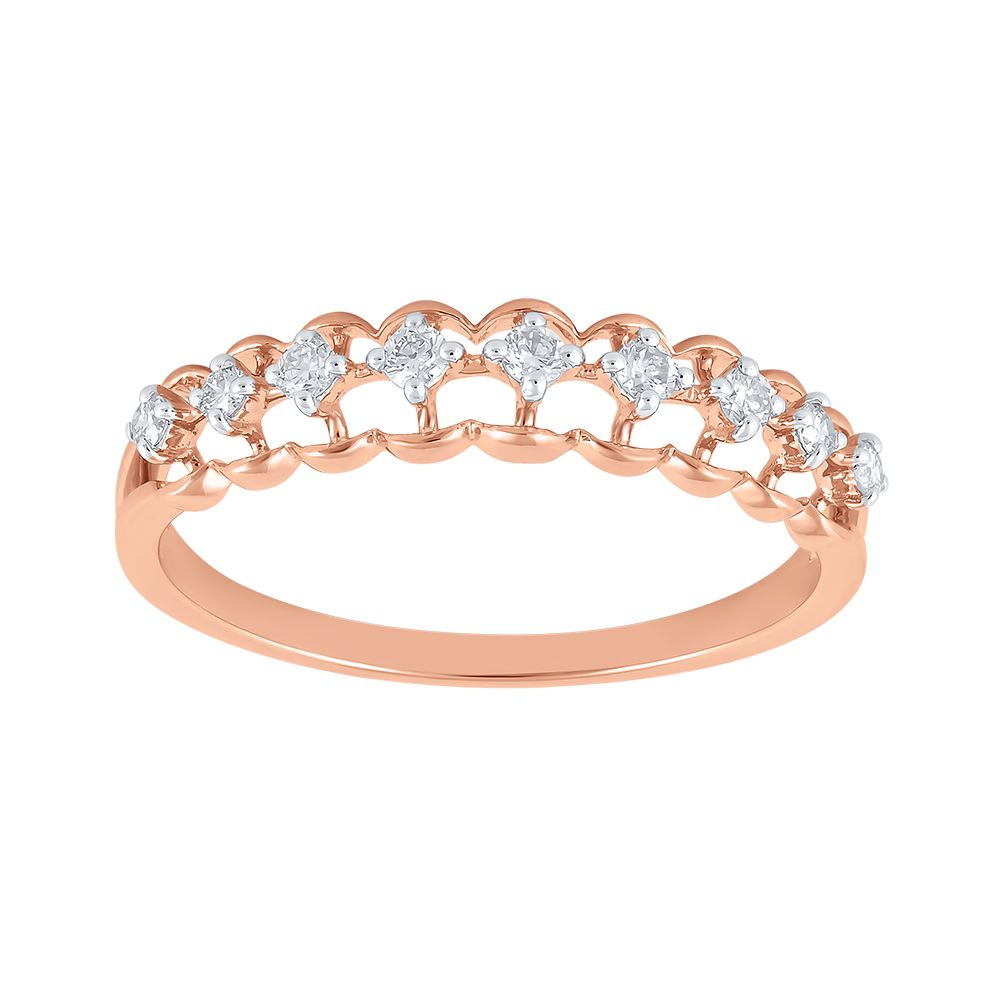 Captivating 14KT Rose Gold Women Ring-Rings-ERG24K43