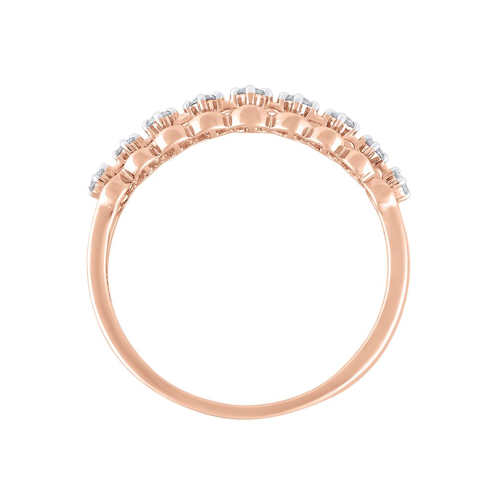 Captivating 14KT Rose Gold Women Ring-Rings-ERG24K43