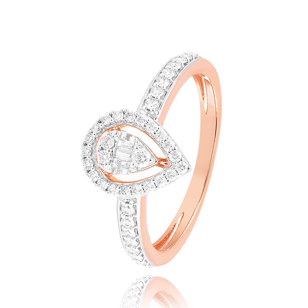 Glorious 18KT Rose Gold Women Ring-Rings-ERG24K49