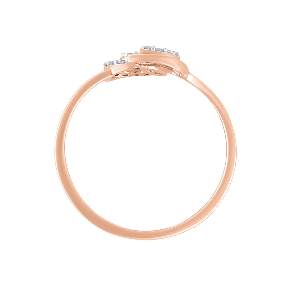 Elegant Geometric Diamond Ring-Rings-ERG24K63