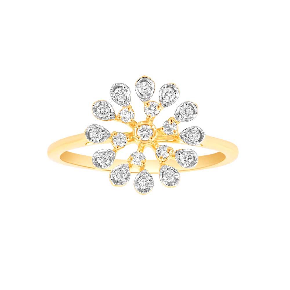 Blooming Blossom Diamond Ring-Rings-ERG24K90