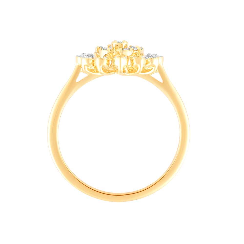 Blooming Blossom Diamond Ring-Rings-ERG24K90