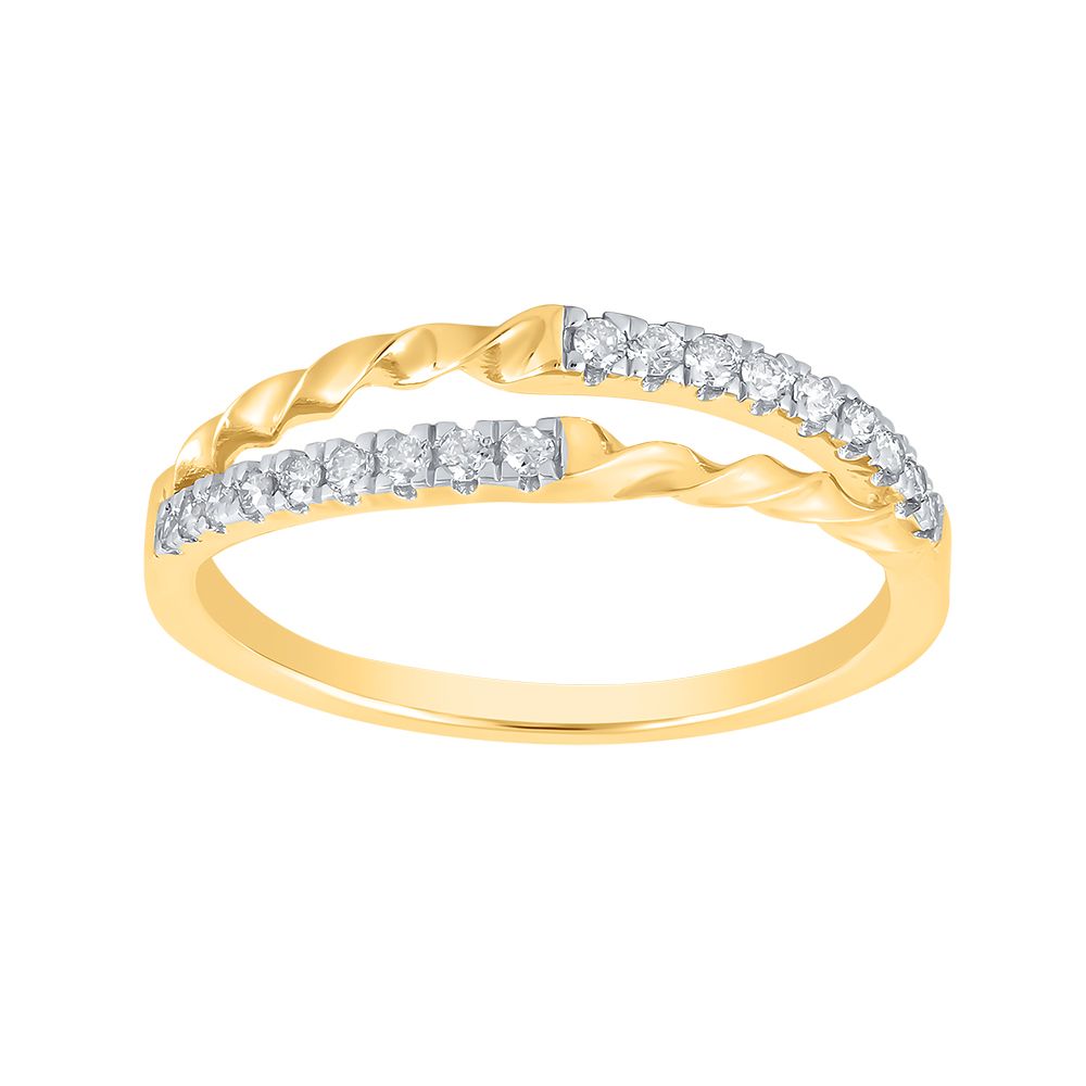 Twist of Love Diamond Ring-Rings-ERG24K93